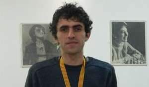 Gaioz Nigalidze as Georgian Chess Champion