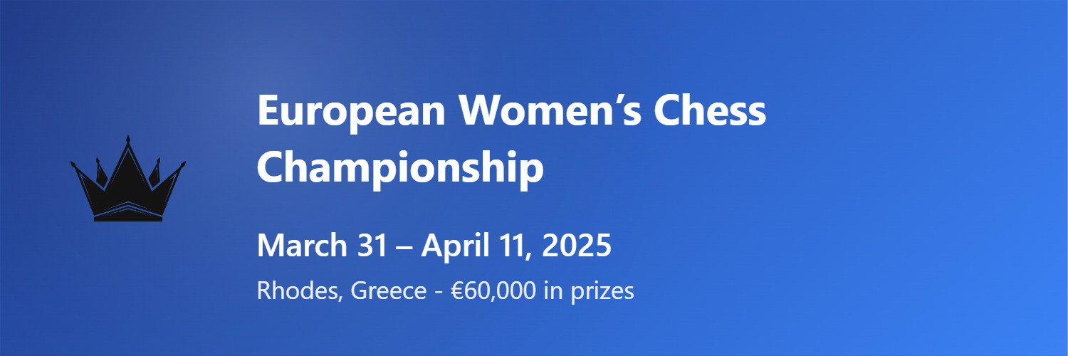 The European Women’s Chess Championship Banner
